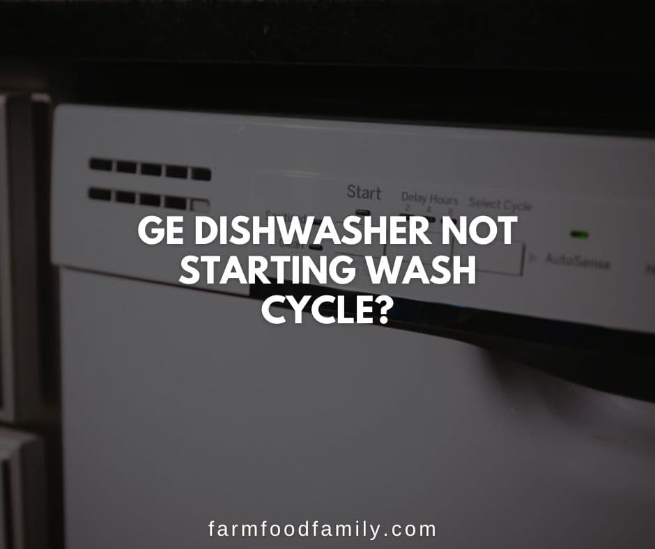 ge dishwasher not start wash cycle