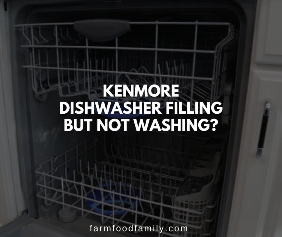 kenmore dishwasher filling but not washing