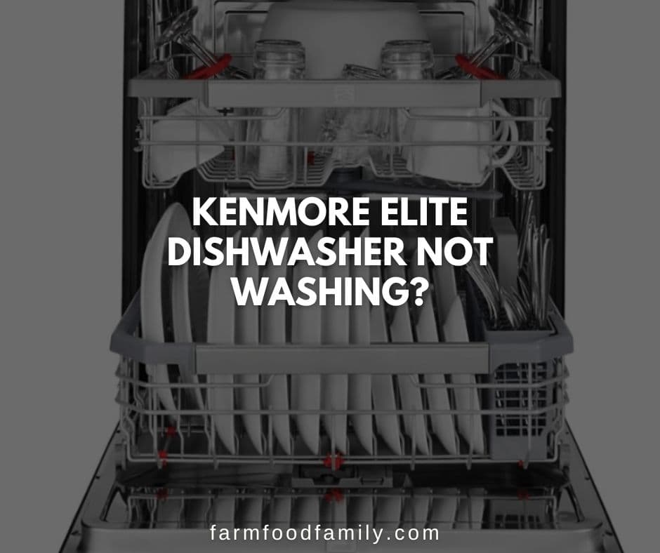 kenmore elite dishwashe not washing