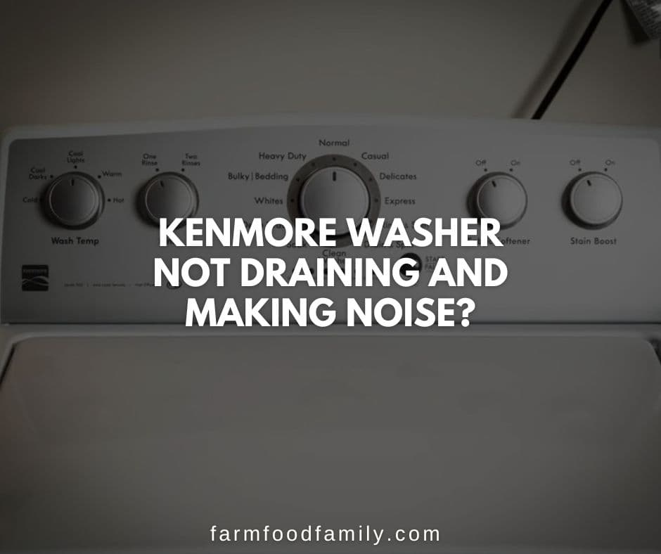 kenmore washer not draining making noise