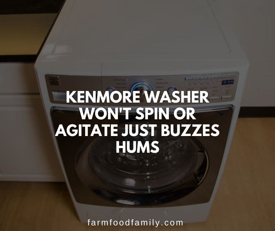 kenmore washer not spinning just hums
