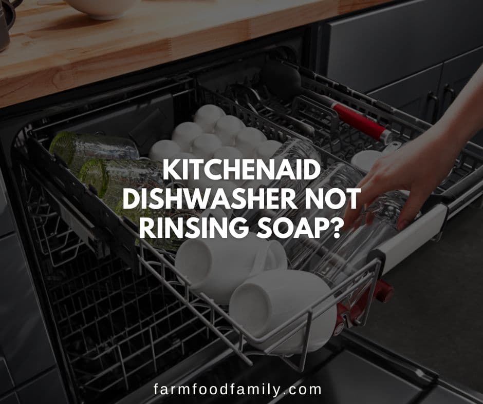 kitchenaid dishwasher not rinsing soap