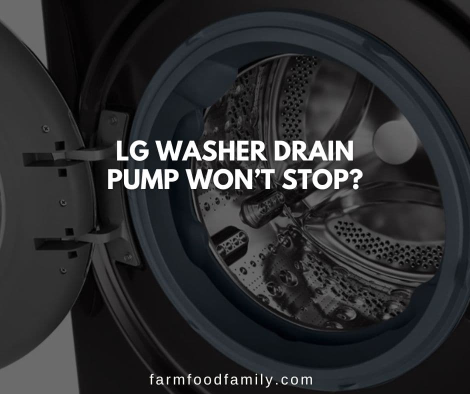 lg washer drain pump wont stop