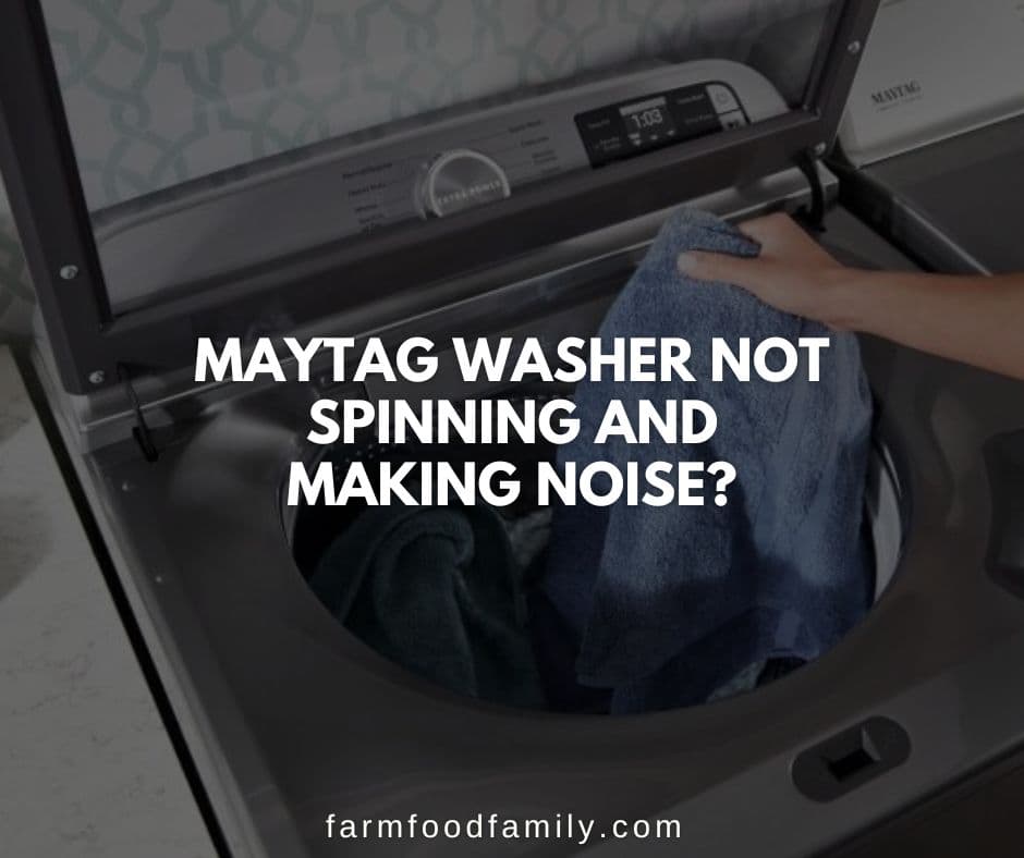 maytag washer not spinning making noise