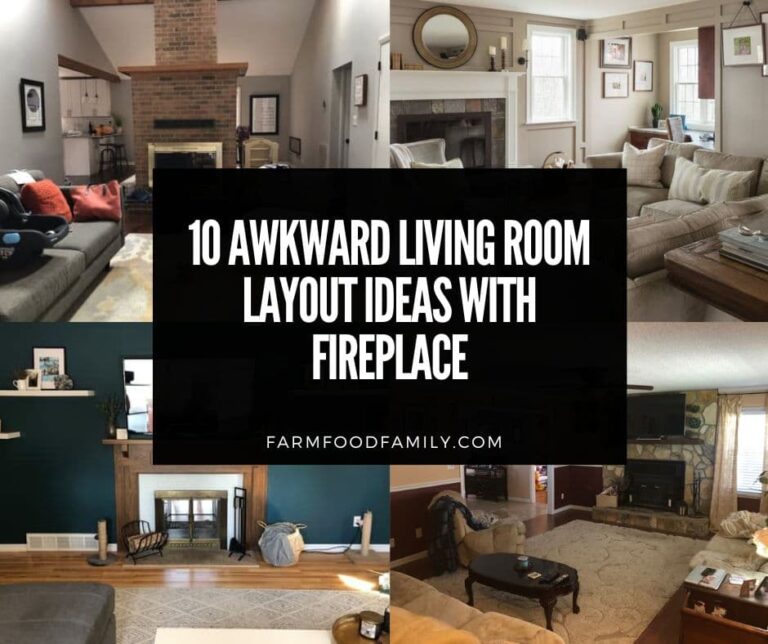 10 Awkward Living Room Layout Ideas with Fireplace