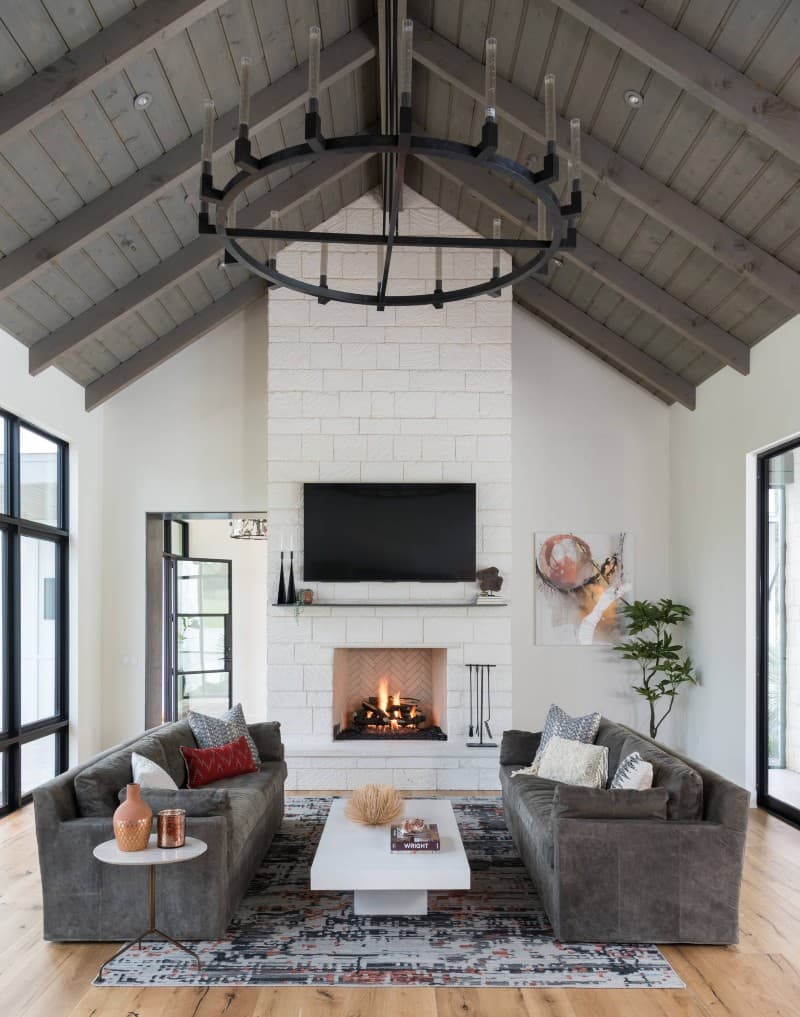 country farmhouse fireplace