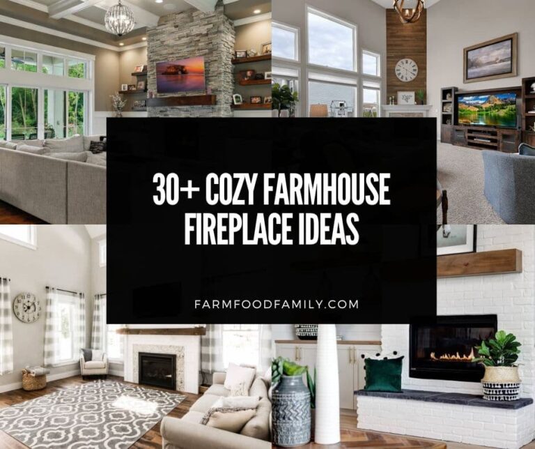 30+ Cozy Farmhouse Fireplace Ideas to Steal This Winter