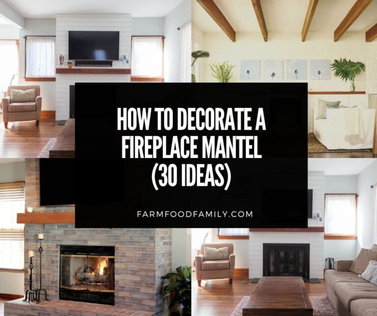 How to Decorate a Fireplace Mantel Like a Pro (30 Ideas)