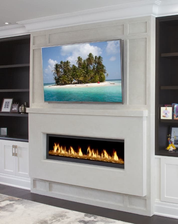 fireplace surround with tv