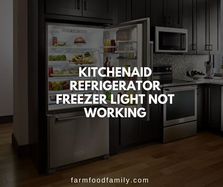 kitchenaid refrigerator freezer lights not working