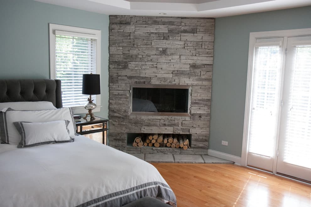 small bedroom with fireplace 1