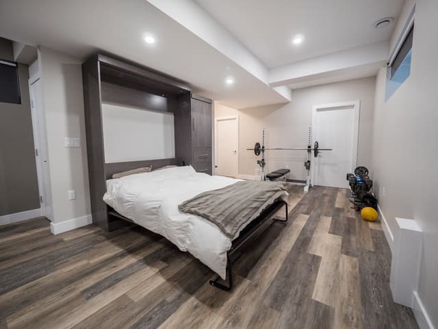 basement bedroom flooring
