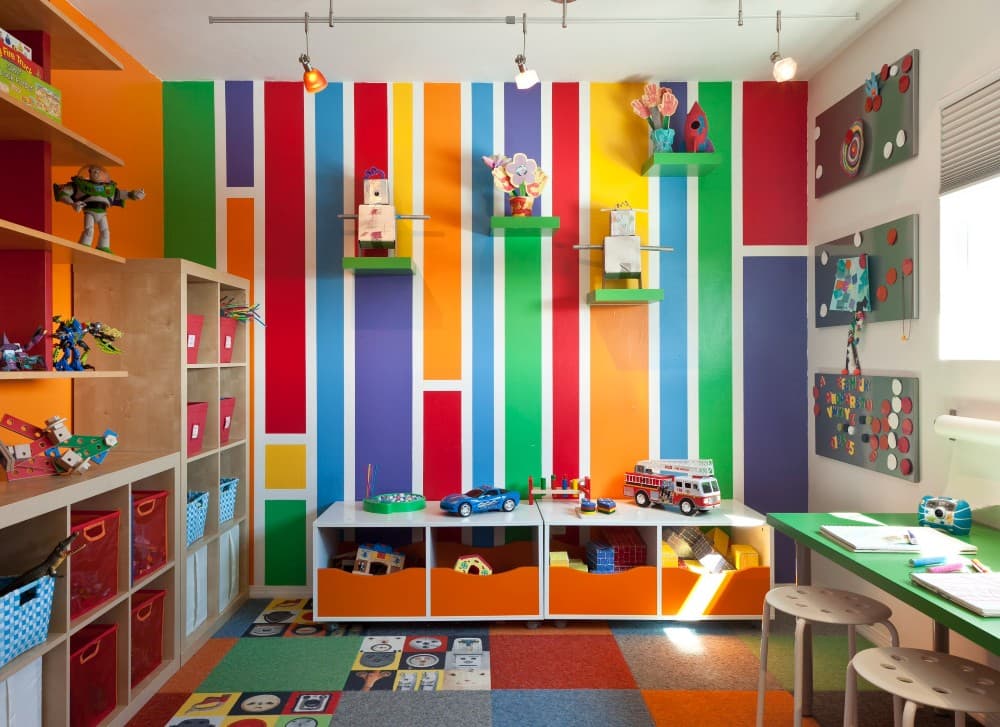 basement playroom color