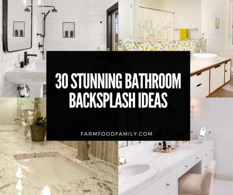 30 Stunning Bathroom Backsplash Ideas and Designs (With Pictures)