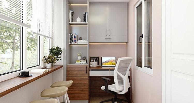 create workplace in bedroom