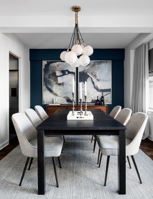 dining room accent wall artwork