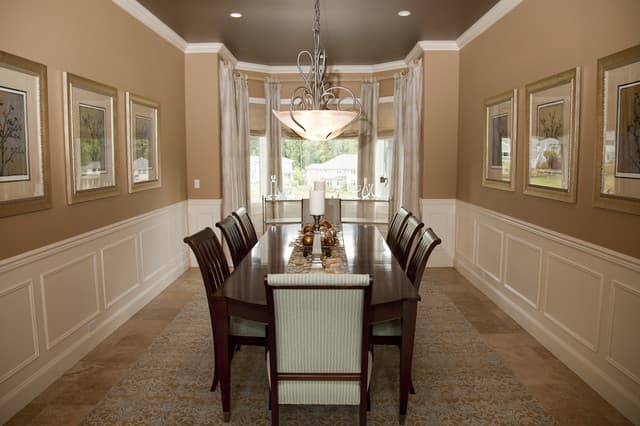 dining room accent wall ceiling