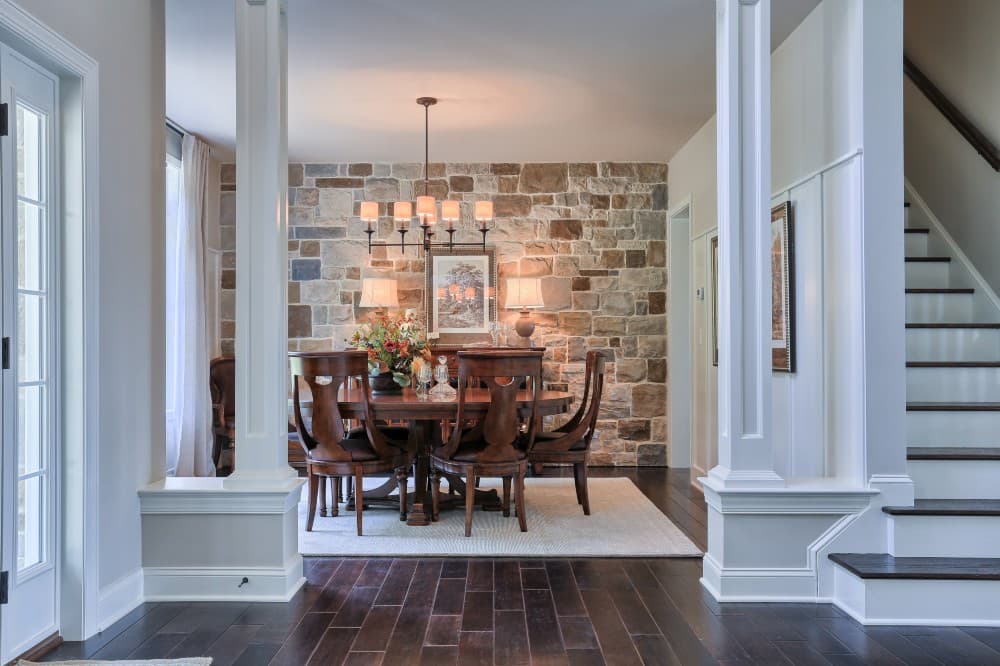 dining room accent wall tile