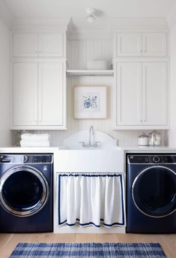laundry room with sink between washer dryer 3