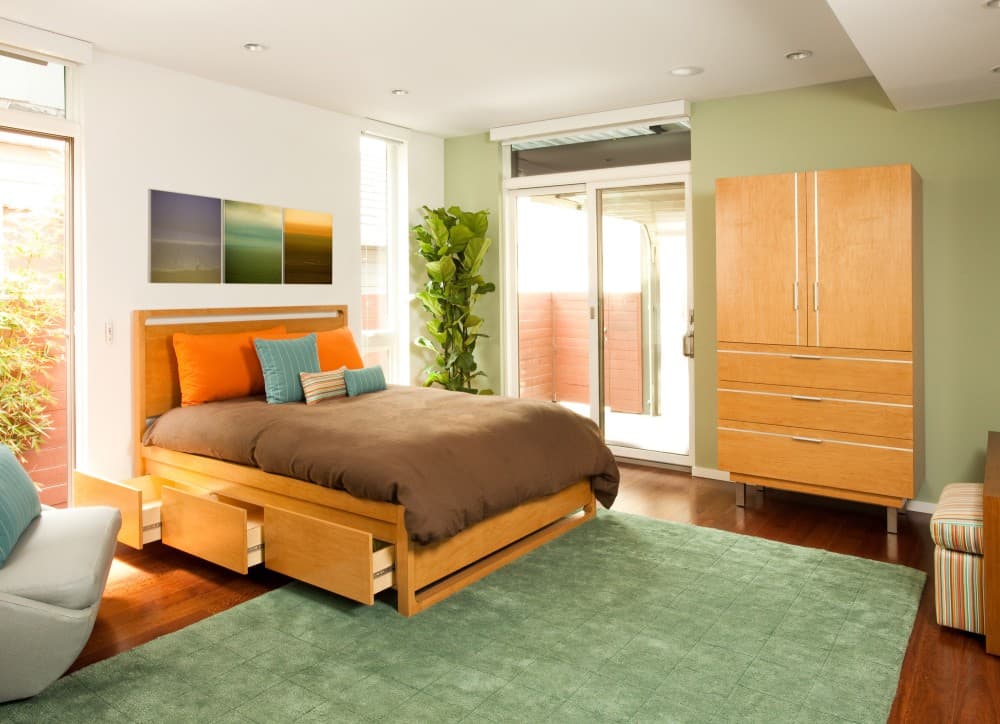 orange green bedroom 1
