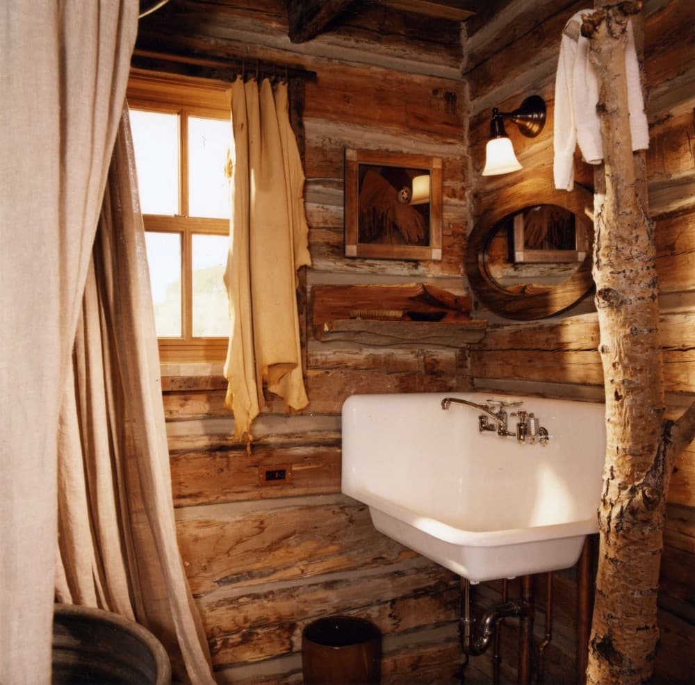 rustic bathroom lighting