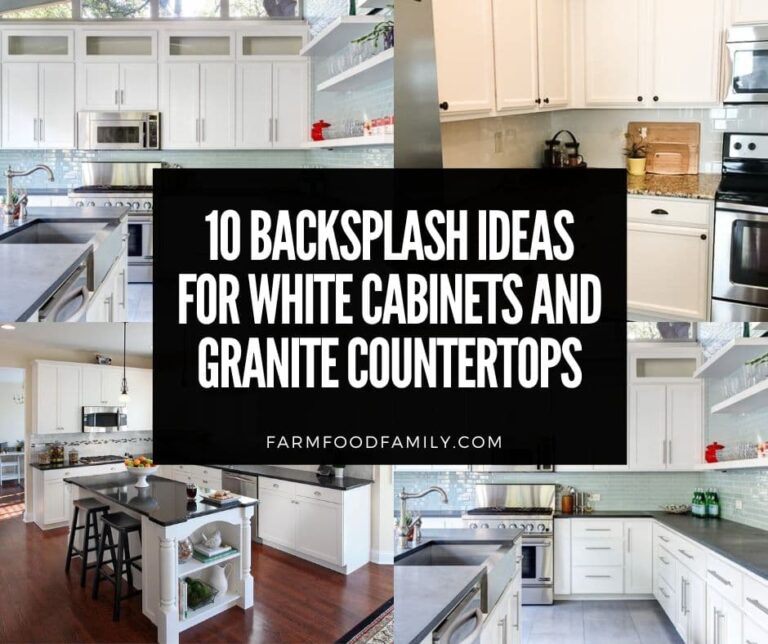 10 Stunning Backsplash Ideas for White Cabinets and Granite Countertops