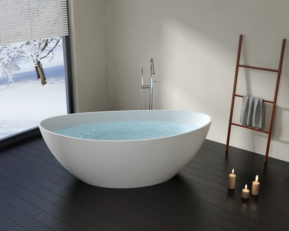 oval bathtub