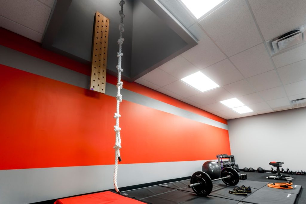 home gym garage wall paint