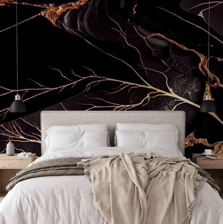 4 black and gold bedroom ideas
