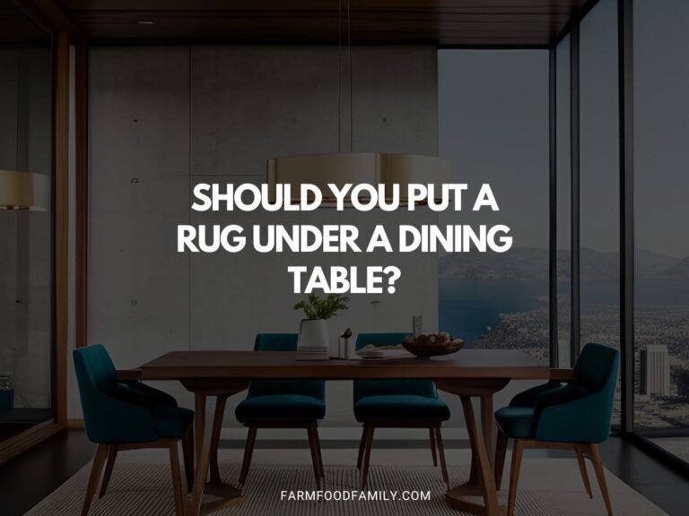 Should You Put a Rug Under a Dining Table?