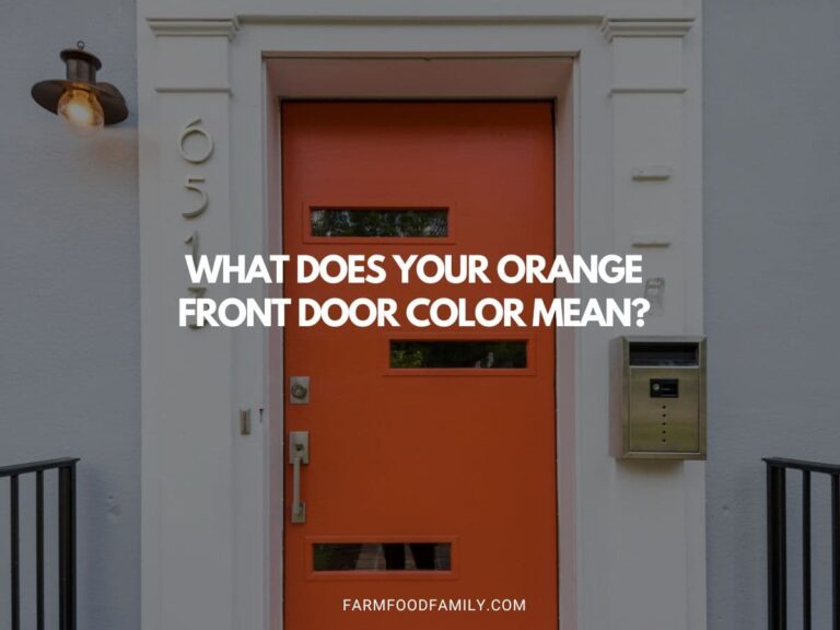 What Does an Orange Front Door Mean?