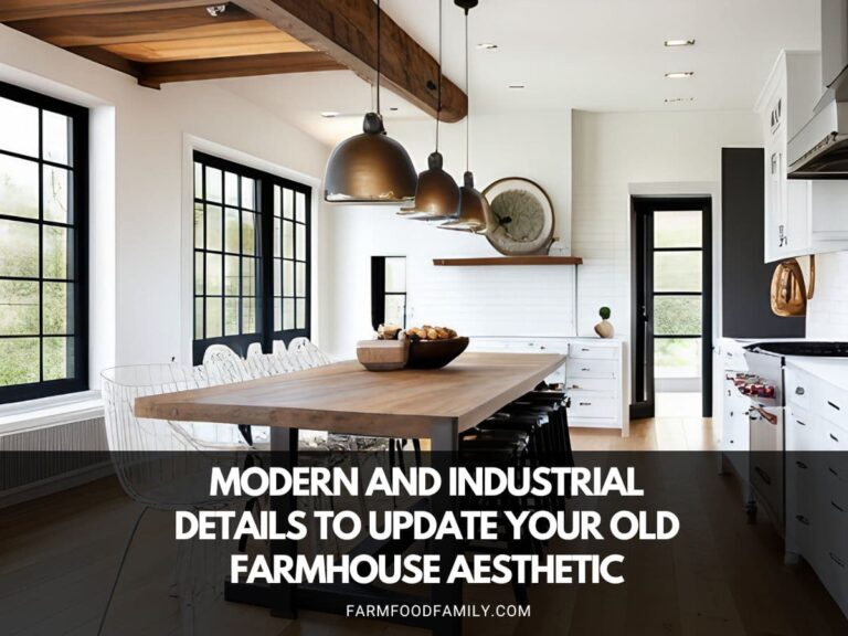 Modern and Industrial Details to Update Your Old Farmhouse Aesthetic
