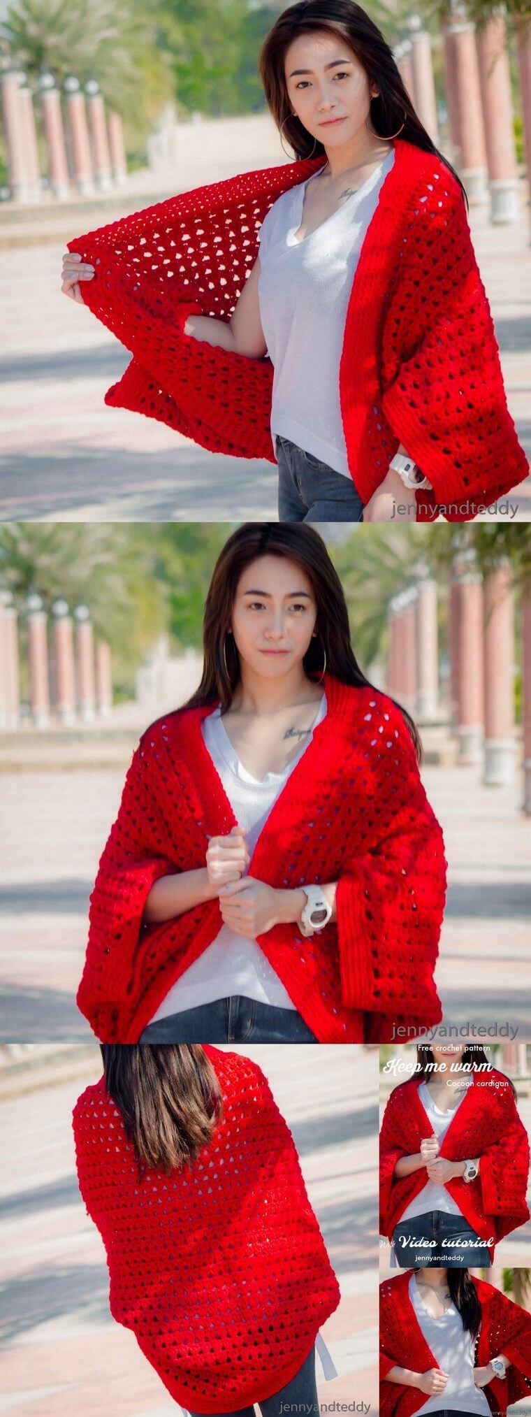 20+ Crochet Women Sweater Coat Cardigan Free