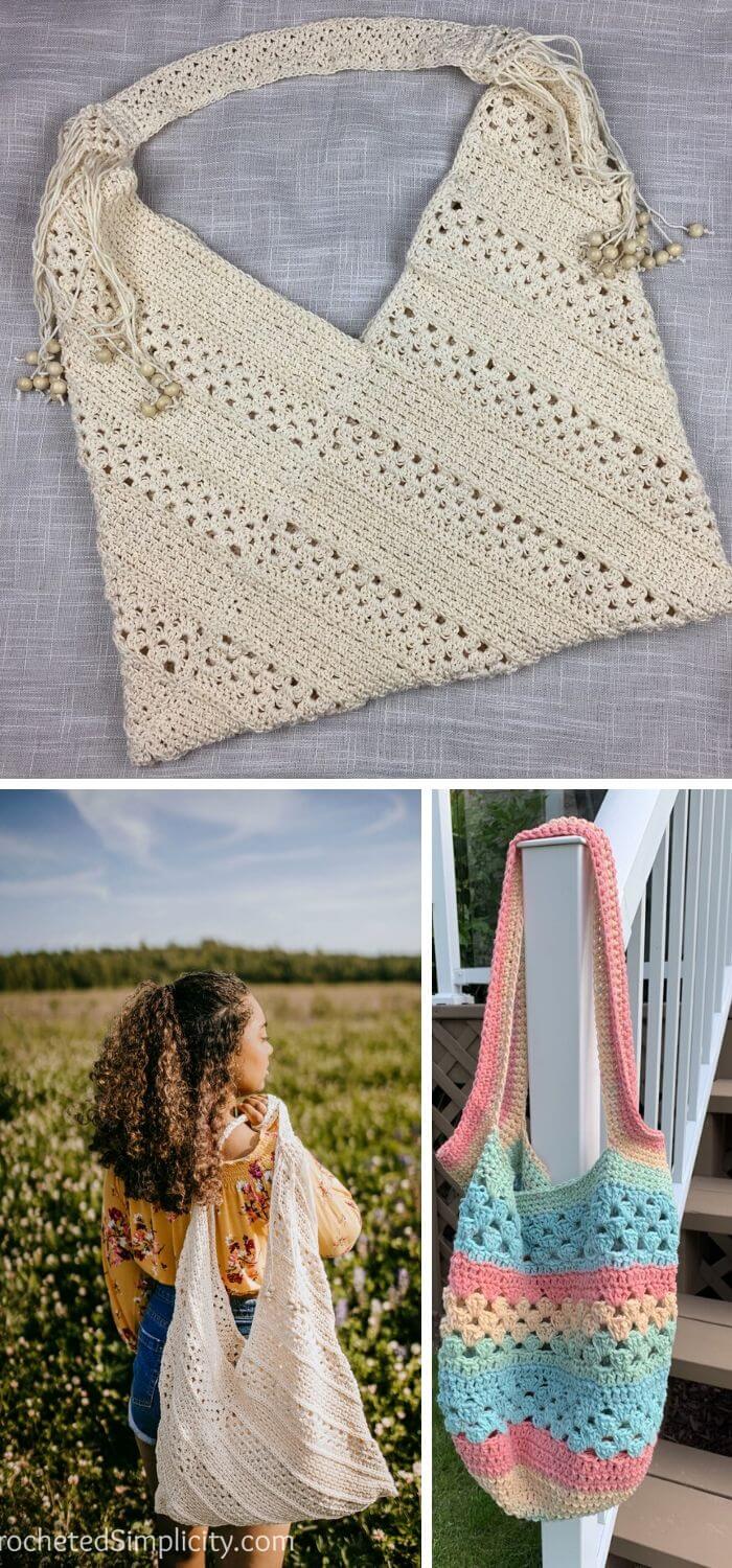 The tote crochet handbag free pattern