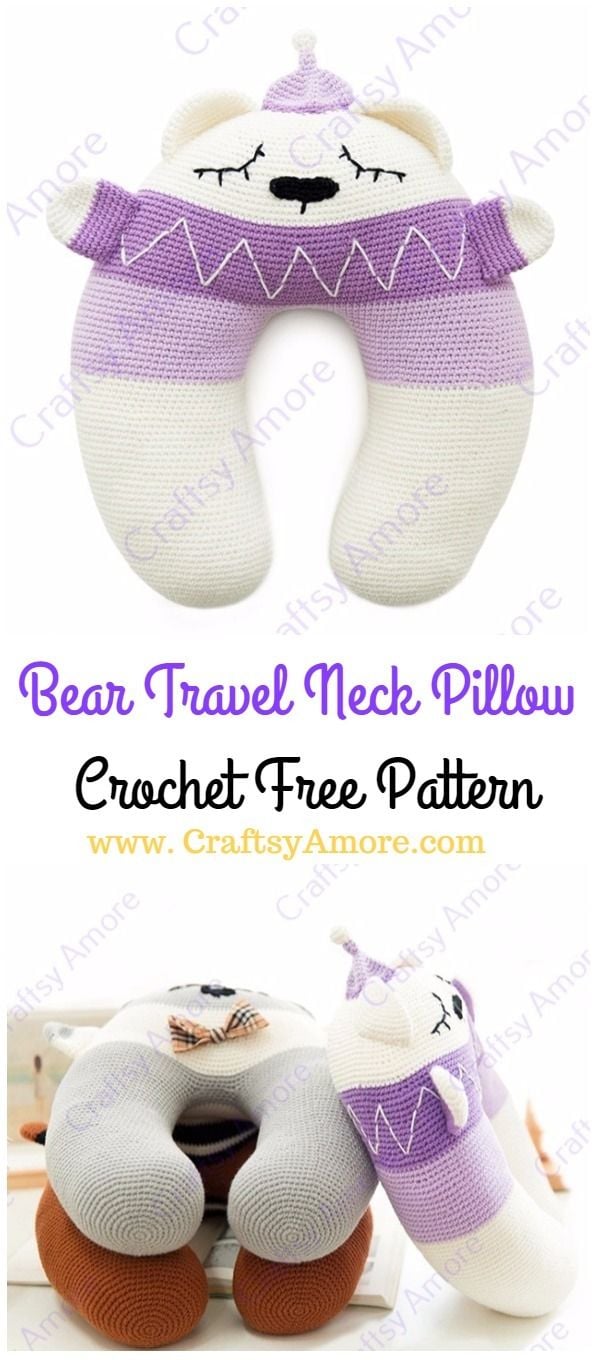 20 Crochet Travel Neck Pillow Patterns
