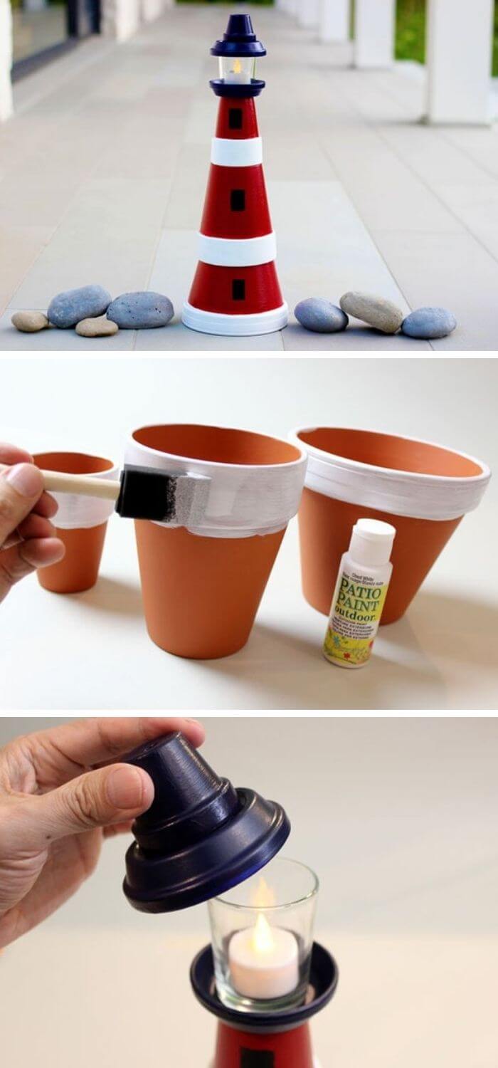 15 DIY Clay Pot Garden Craft Projects
