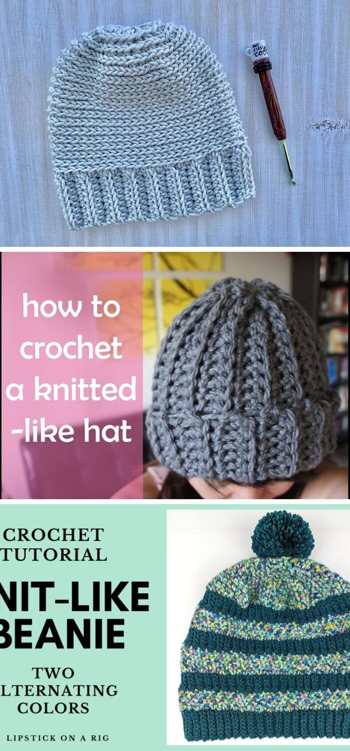 10 DIY Crochet Beanie Hat Free Patterns Baby Winter Hat