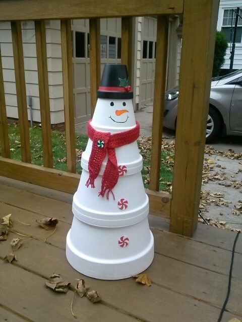 20 DIY Terra Cotta Clay Pot Christmas Craft Ideas