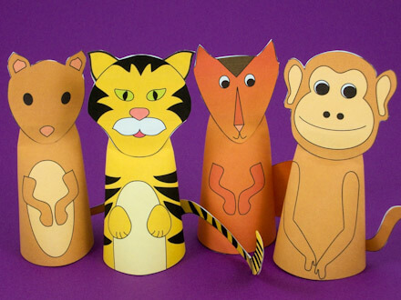 How To Make Paper Finger Puppets