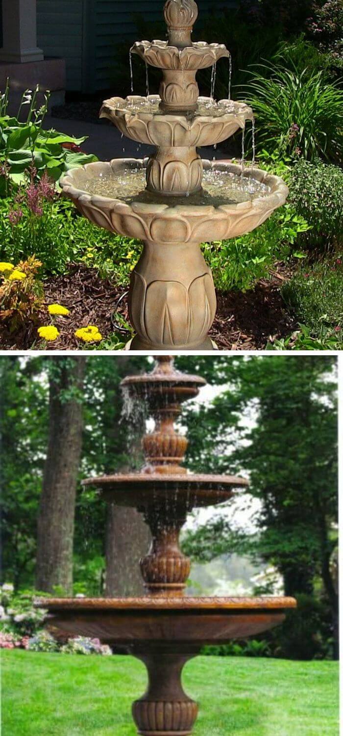 Traditional Tiered Spill Fountain