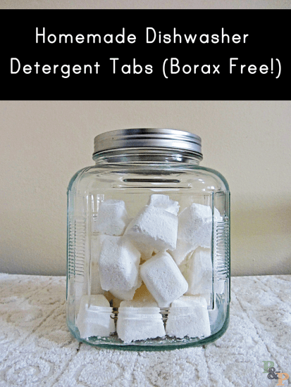 You can either make laundry detergent tabs 