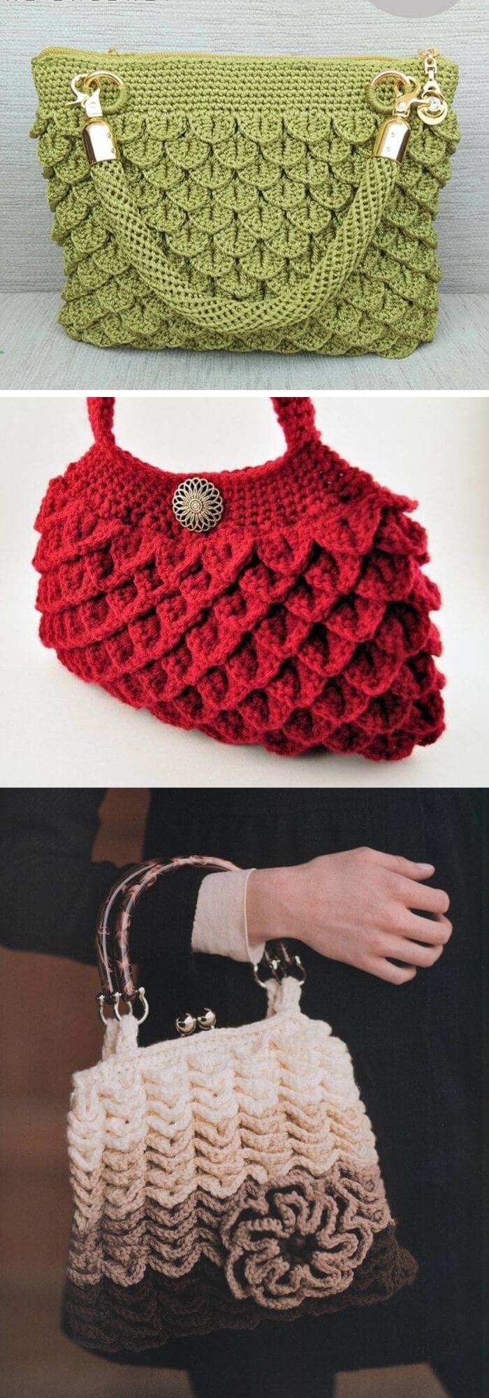 The clutch stitch bag
