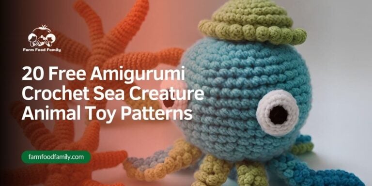 20 Free Amigurumi Crochet Sea Creature Animal Toy Patterns