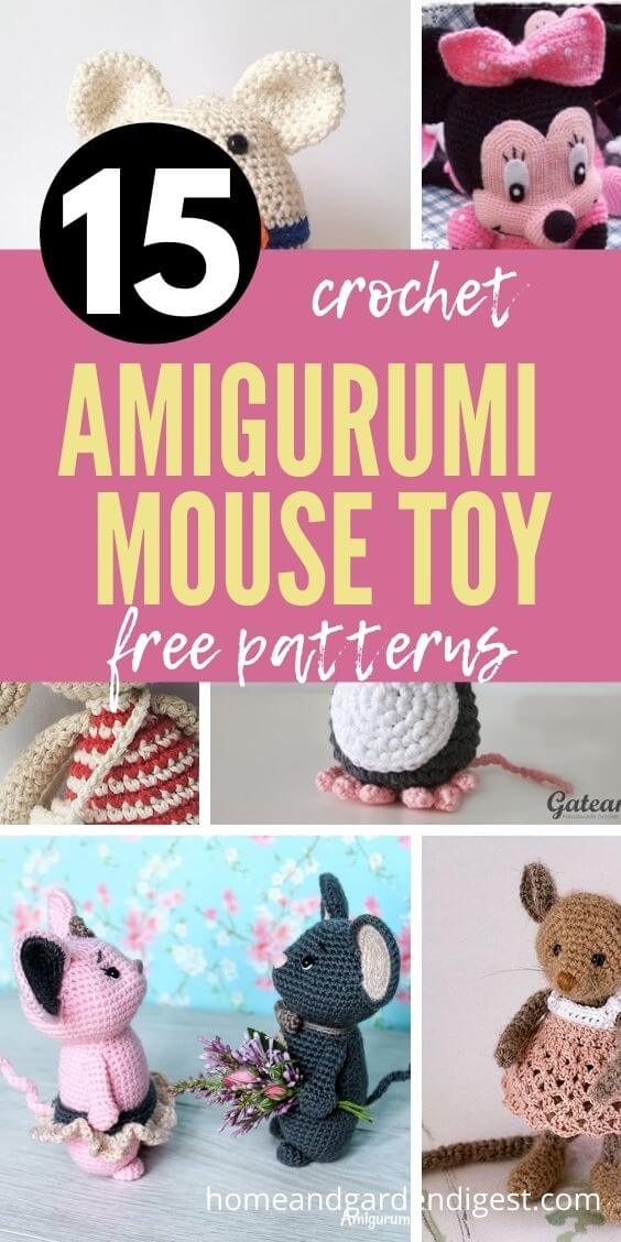 15 Amigurumi Crochet Mouse Toy Softies Free Patterns