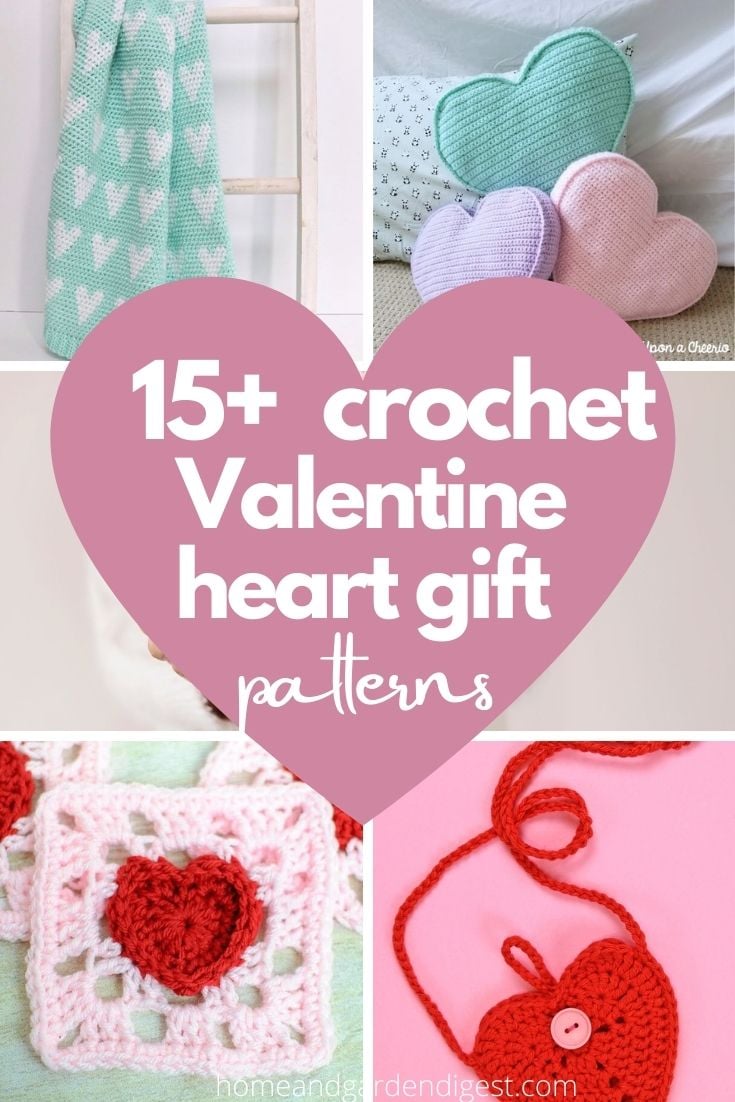 15 Crochet Valentine Heart Gift Free Patterns