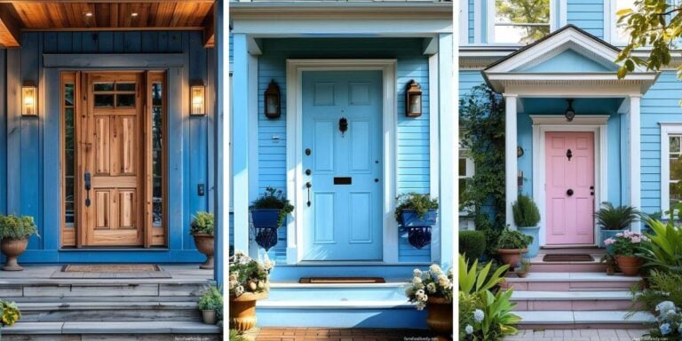 105+ Best Front Door Colors For A Blue House
