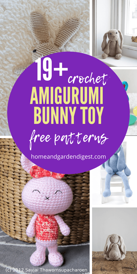 19+ Best Crochet Amigurumi Bunny Toy Free Patterns
