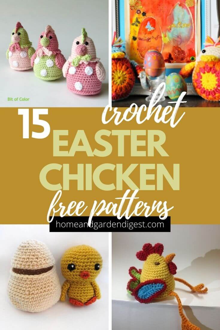 15 Easter Crochet Chicken Free Patterns