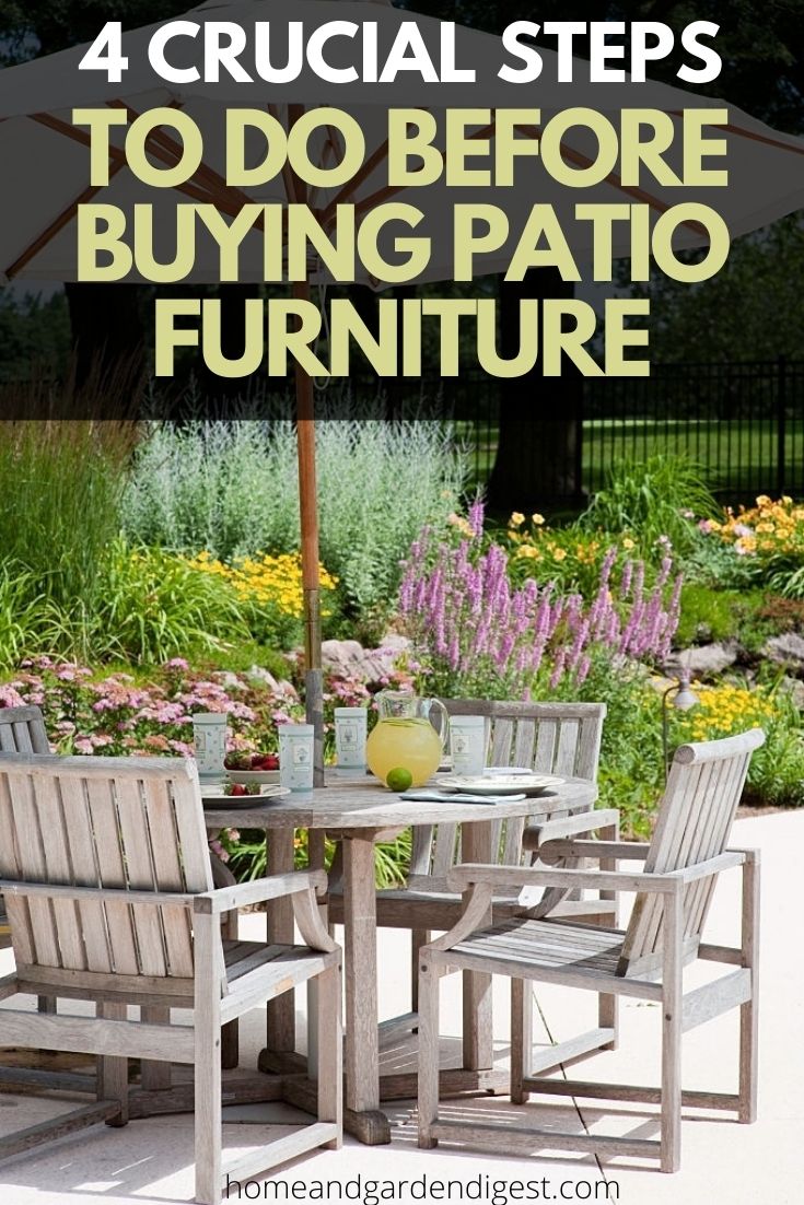 4 Crucial Steps to Do Before Buying Patio Furniture