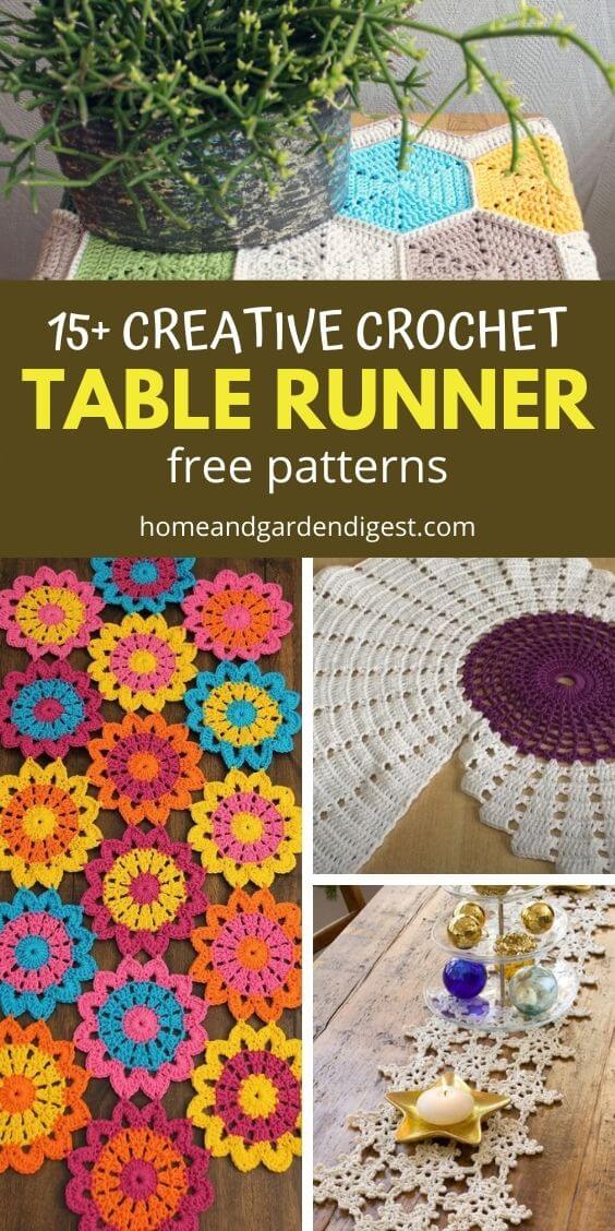 15 Crochet Table Runner Free Patterns